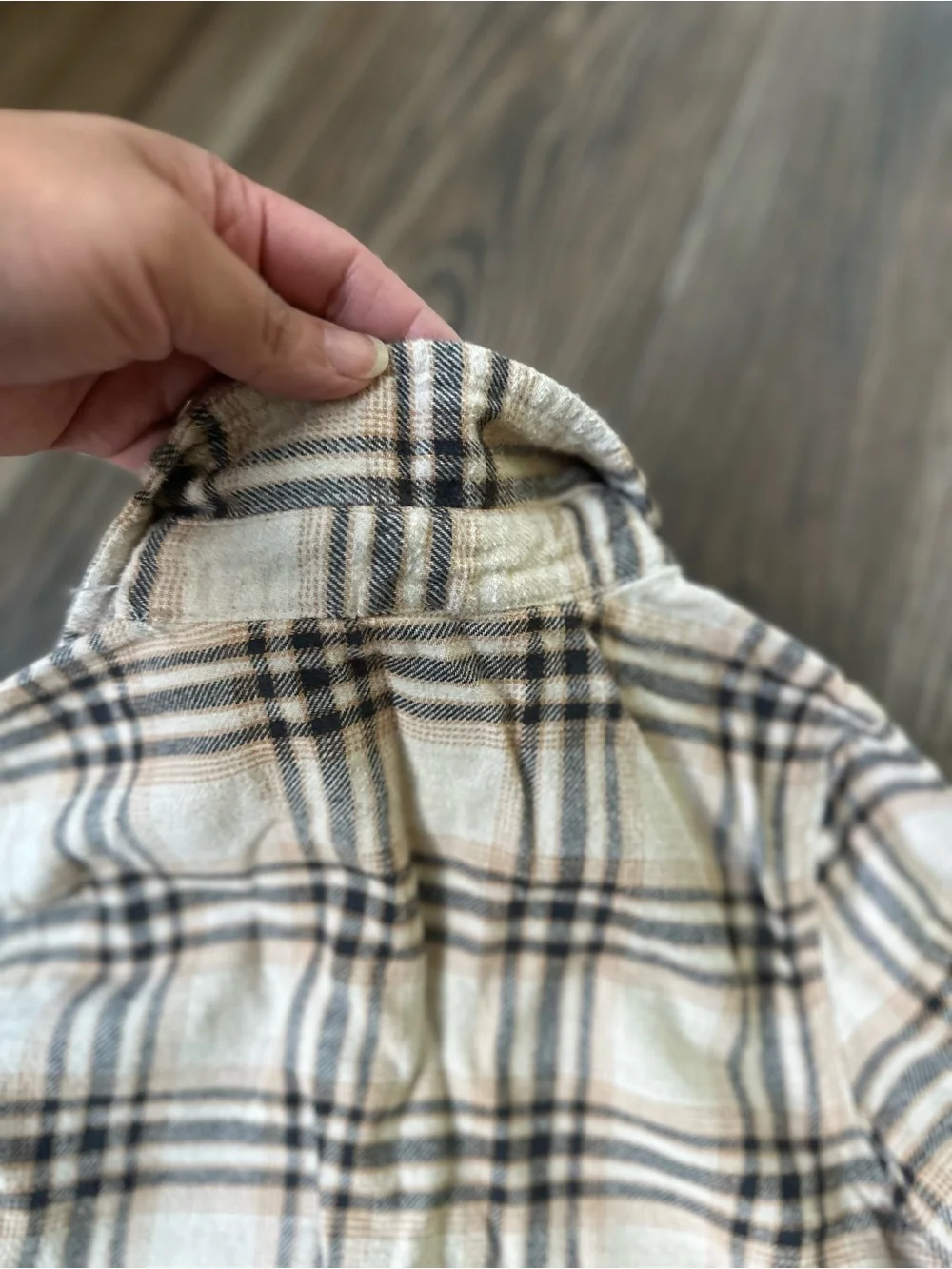 Bundle of boys long sleeve Kids Plaid Button-Up Shirt - Blue & Cream Brown